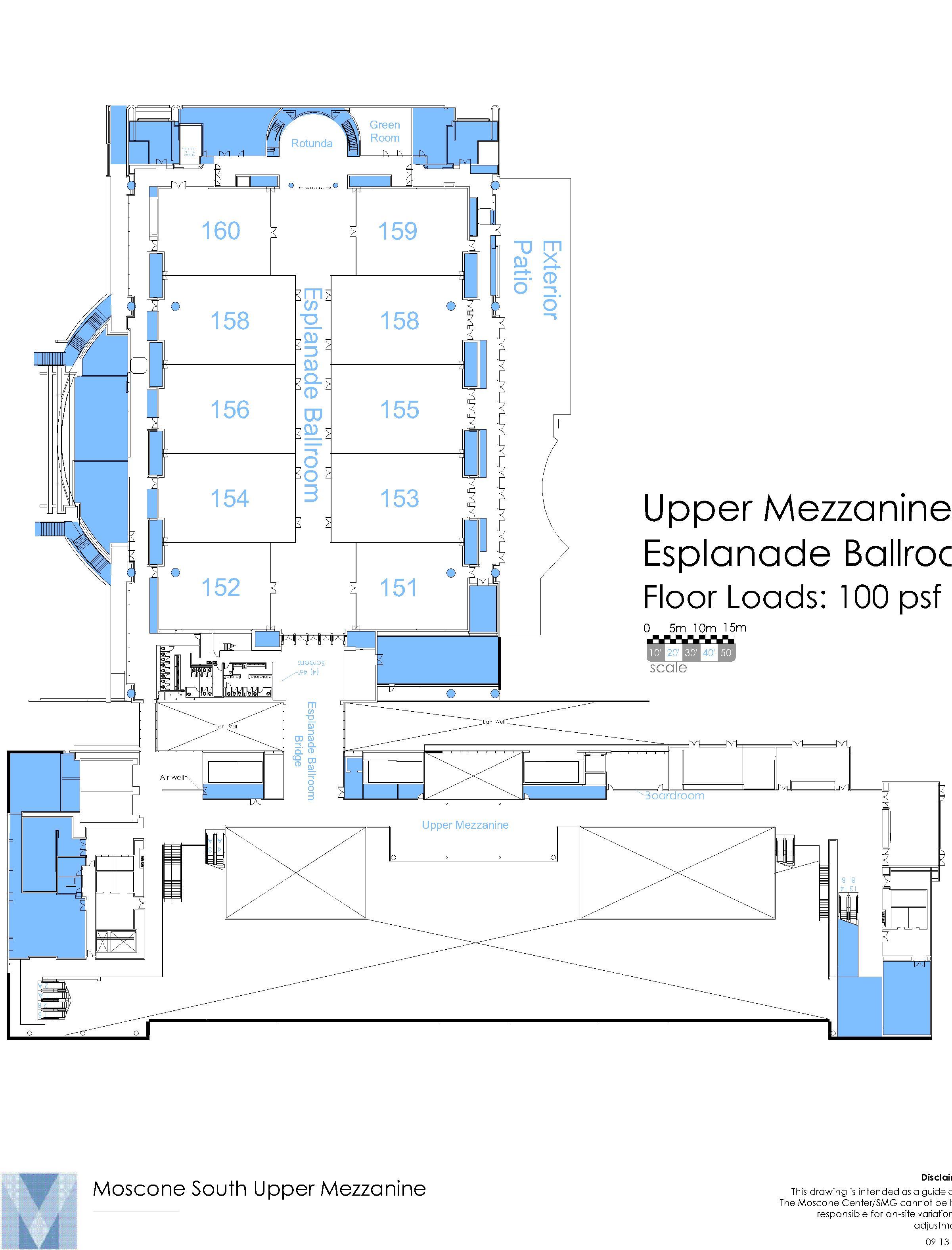 Moscone South Upper Mezzanine Level