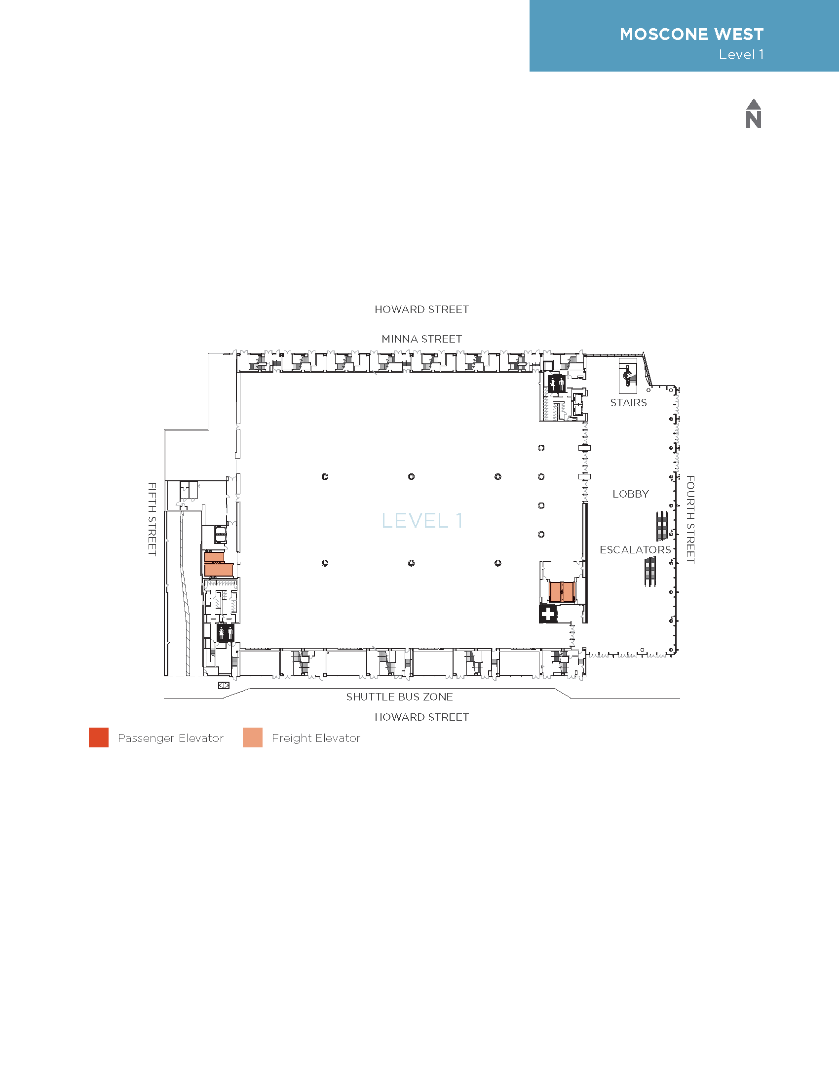 Moscone West Level 1 Floorplan