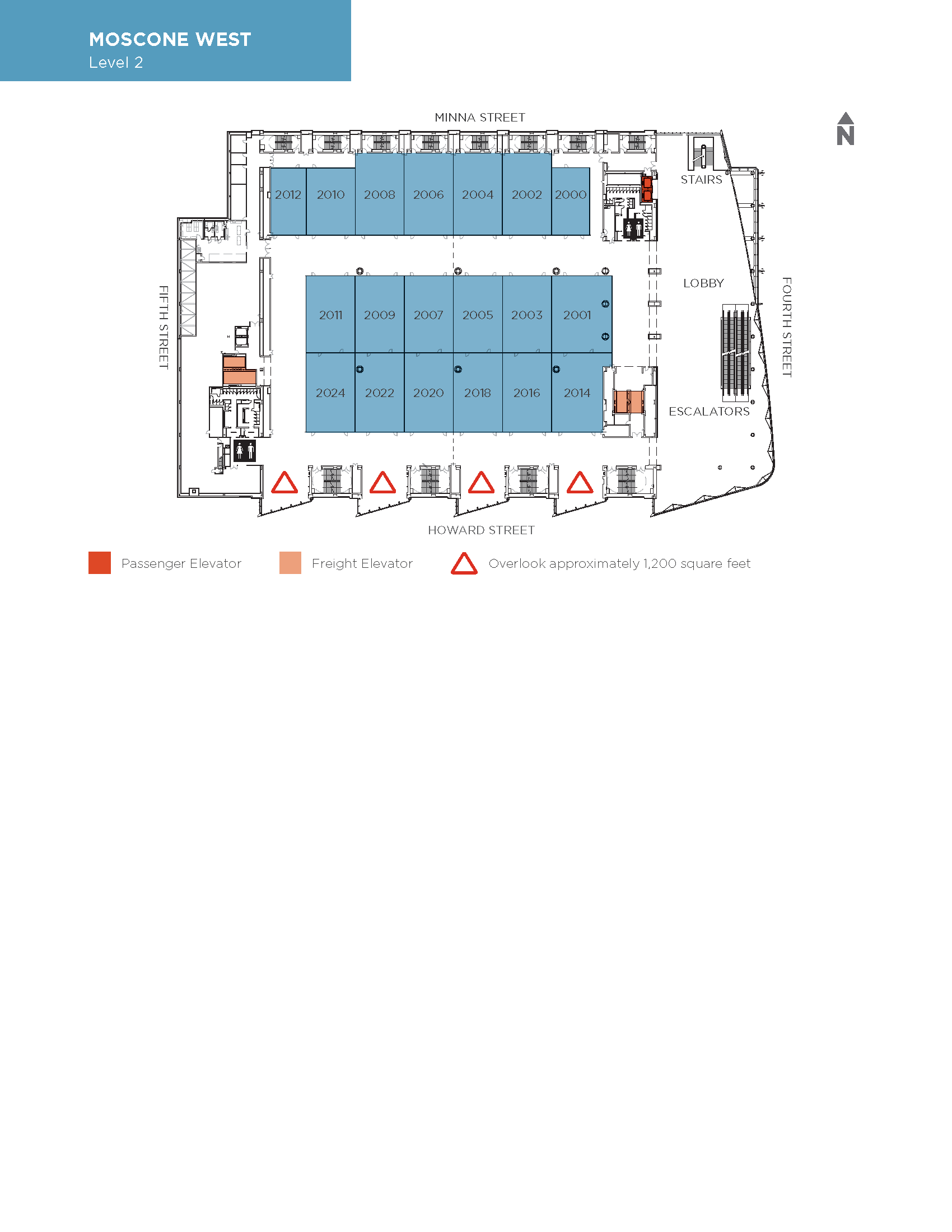 Moscone West Level2 Floorplan